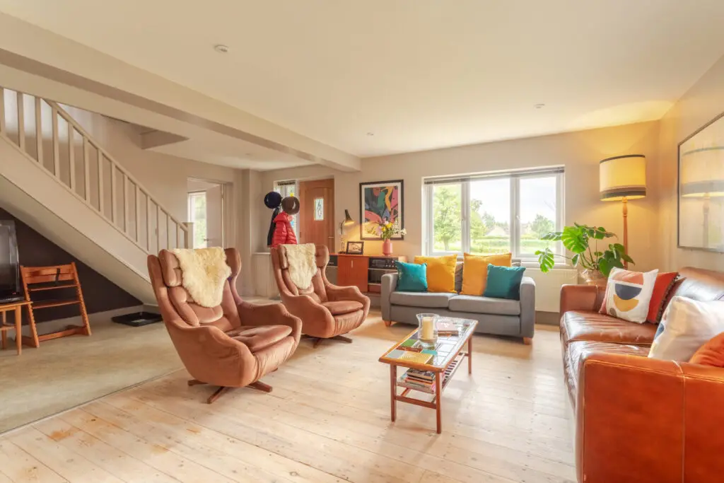 Living room Norfolk holiday cottage